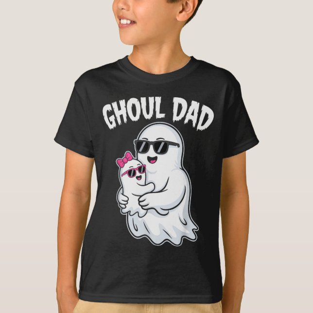 Ghoul Dad Shirt Men Daddy Soky Halloween Ghost Cos (Front)