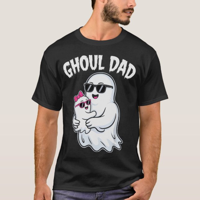 Ghoul Dad Shirt Men Daddy Soky Halloween Ghost Cos (Front)