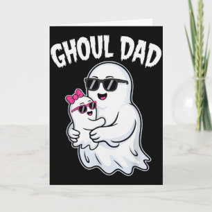 Ghoul Dad Shirt Men Daddy Soky Halloween Ghost Cos Card