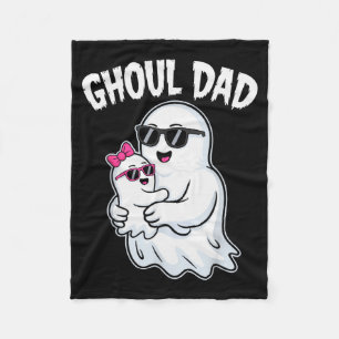 Ghoul Dad Shirt Men Daddy Soky Halloween Ghost Cos Fleece Blanket