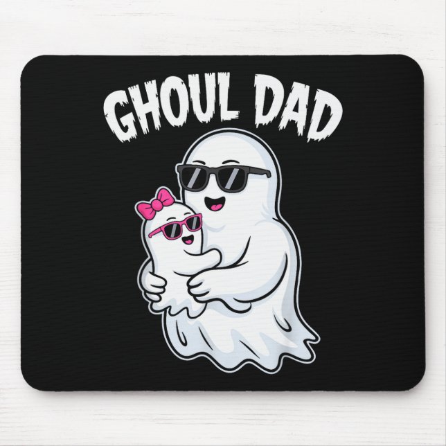 Ghoul Dad Shirt Men Daddy Soky Halloween Ghost Cos Mouse Mat (Front)