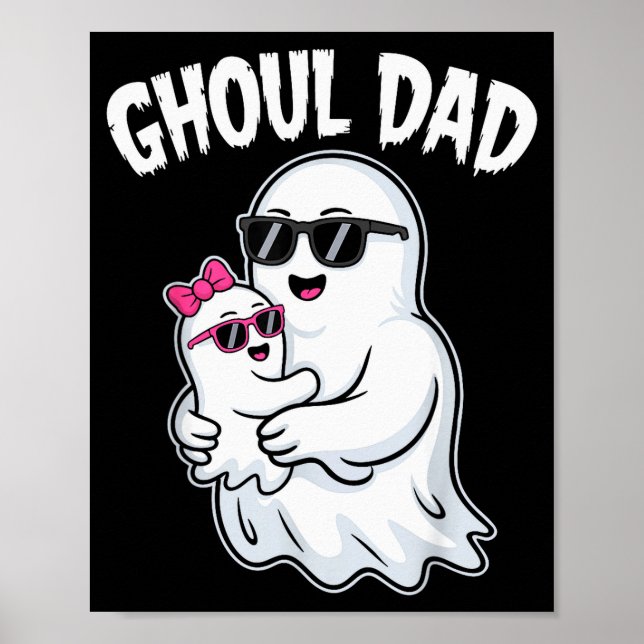 Ghoul Dad Shirt Men Daddy Soky Halloween Ghost Cos Poster (Front)