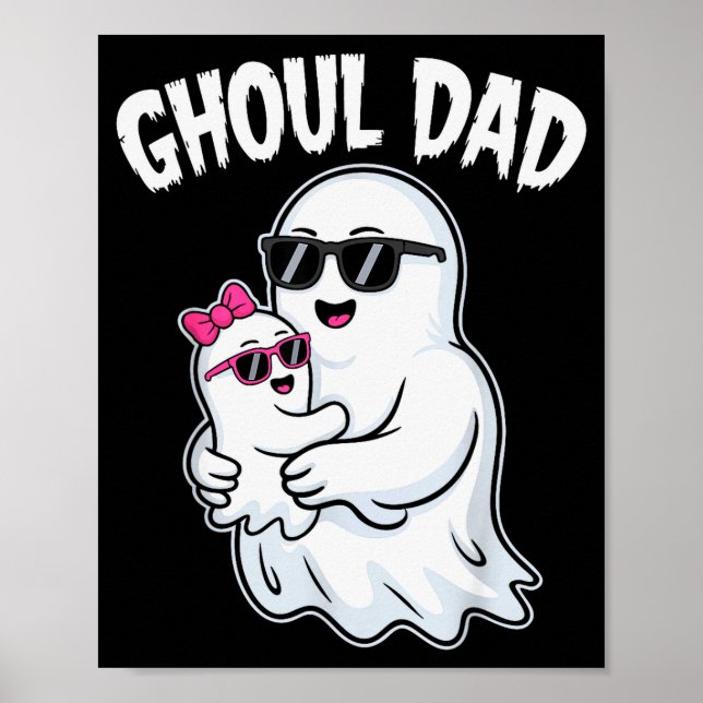 Ghoul Dad Shirt Men Daddy Soky Halloween Ghost Cos Poster (Front)