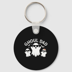 Ghoul dad vintage daddy ghost funny halloween key ring