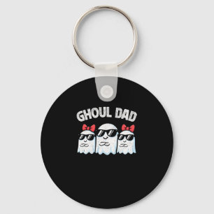 Ghoul Dad Vintage Daddy Ghost Funny Halloween Long Key Ring