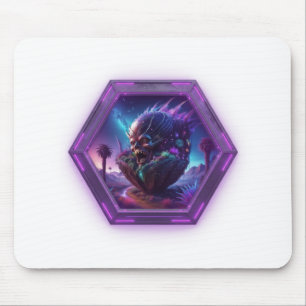 Ghoul Emerging From Pod On Desolate Landscape Mouse Mat