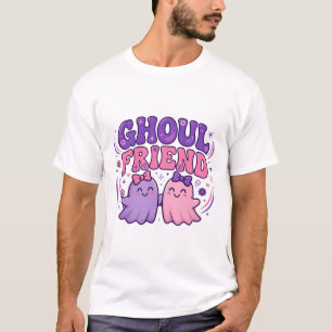 Ghoul Friend Cute Ghost Halloween Typography T-Shirt