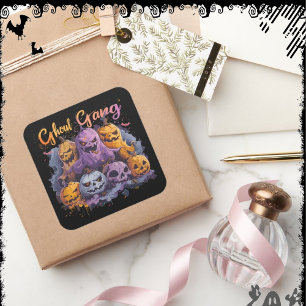 Ghoul Gang ExDesigner Halloween Square Sticker