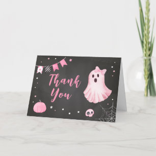 Ghoul Ghost Halloween Baby Shower  Thank You Card