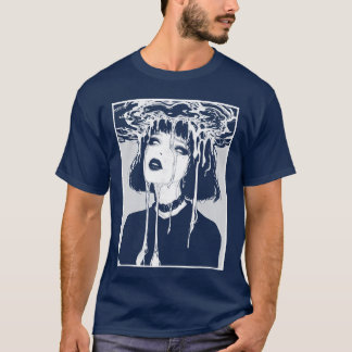 Ghoul Girlrippy Horror Creepy Goth Grunge Edgy Har T-Shirt