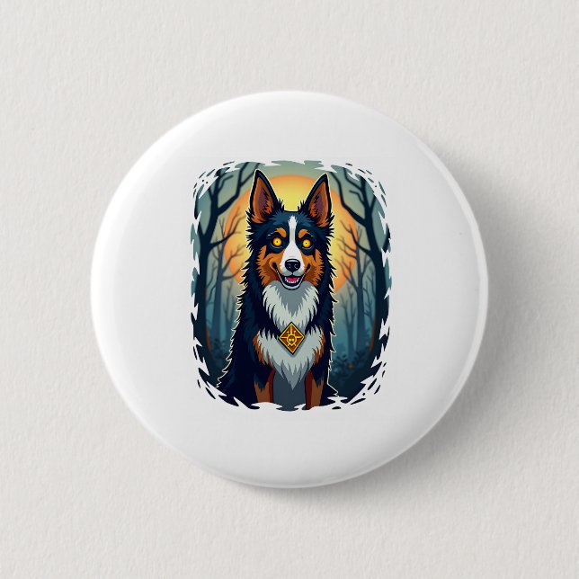 Ghoul Greyhound Dash 6 Cm Round Badge (Front)