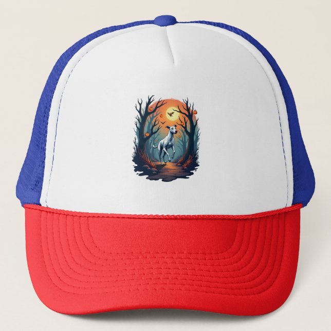 Ghoul Greyhound Dash Trucker Hat (Front)