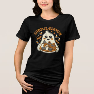 Ghoul-icious Cute Ghost Tri-Blend Shirt