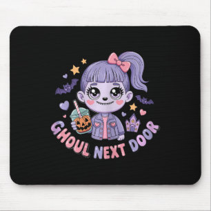 Ghoul Next Door Kawaii Zombie Girl Spooky Cute Hal Mouse Mat