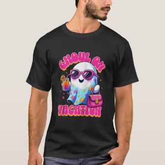 Ghoul on Vacation Summerween Cute Ghost Tropical G T-Shirt