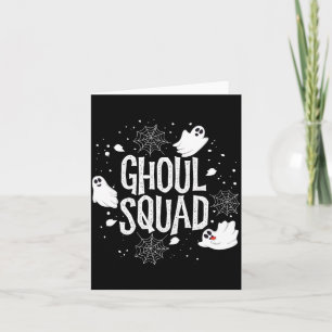 Ghoul squad halloween crew ghost kids boys friends card