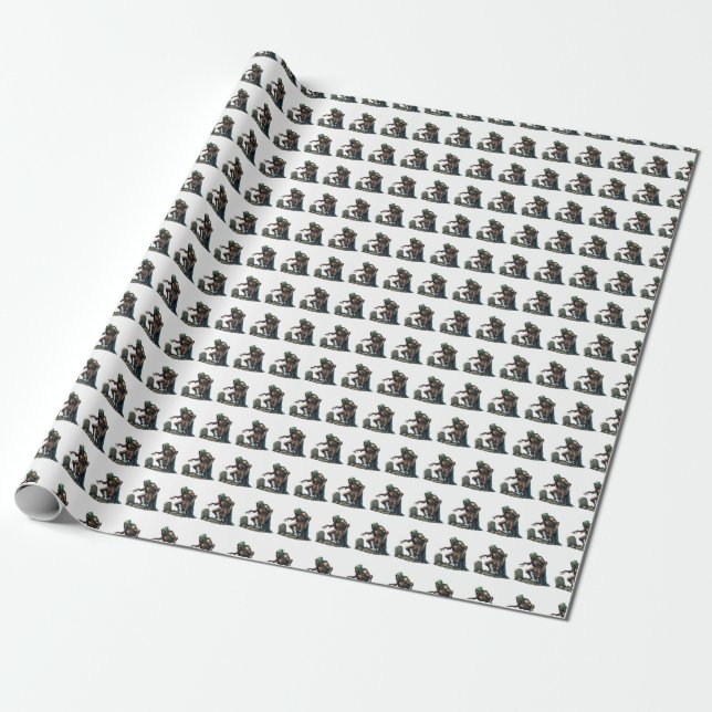 Ghoul Wrapping Paper (Unrolled)