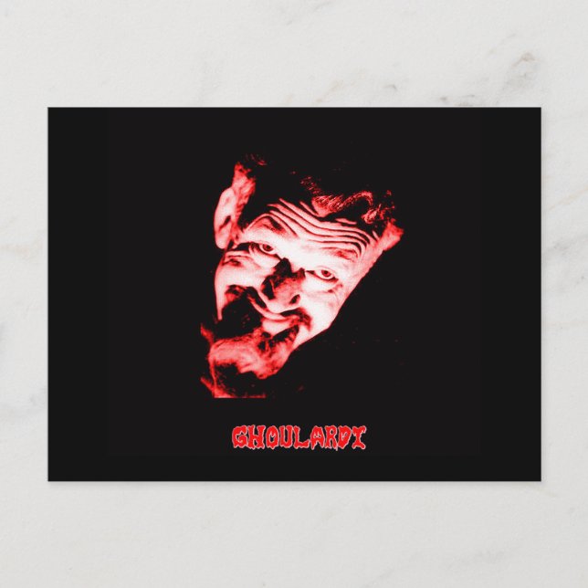 Ghoulardi (Red) Postcard (Front)