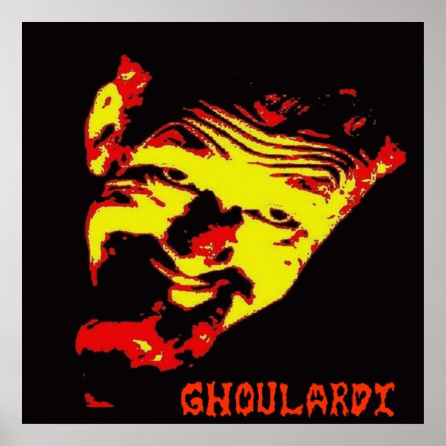 Ghoulardi  (Red/Yellow) Matte Poster (Front)