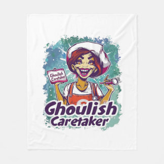 Ghoulish Caretaker Nurse Fleece Blanket