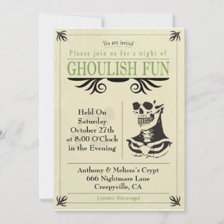 Ghoulish Fun Invitation