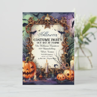 Ghoulish Gala: Personalised Halloween Invitation