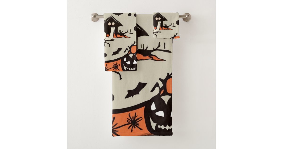 Ghoulish Gatherings Halloween Towel Set Zazzle