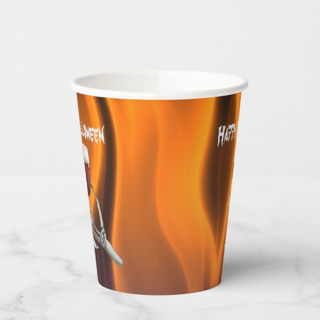 Ghoulish Halloween Cocktail Party Paper Cups (Left)