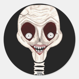 Ghoulish Skull Stickers