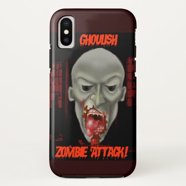 Ghoulish Zombie Attack iPhone Cases (Back)