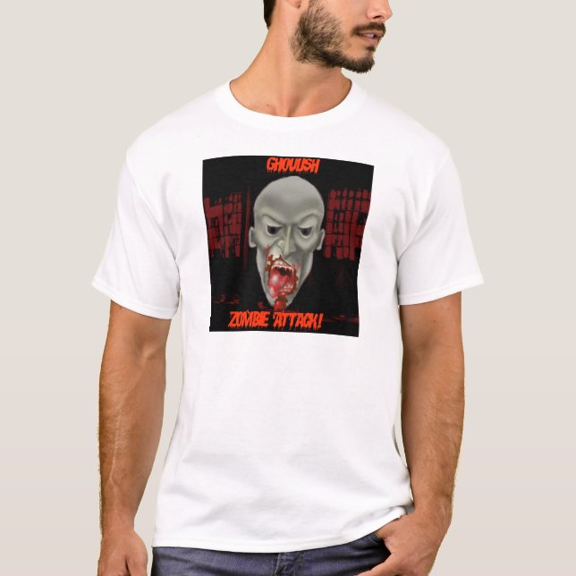 Ghoulish Zombie Attack T-Shirt (Front)