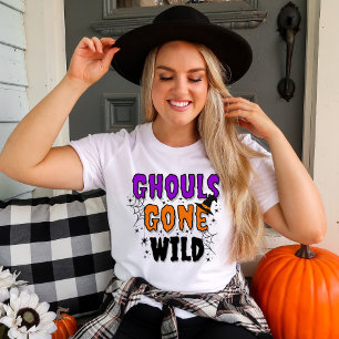Ghouls Gone Wild Modern Halloween T-Shirt
