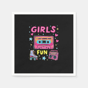 Ghouls Just To Have Fun 80S Classic Retro Vibe Ce Napkin