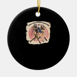 Ghouls Just To Have Fun Ceramic Tree Decoration