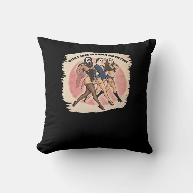 Ghouls Just  To Have Fun Cushion (Front)