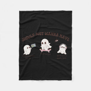 Ghouls Just W Have Inclusion &amp; Advocacy Hallow Fleece Blanket