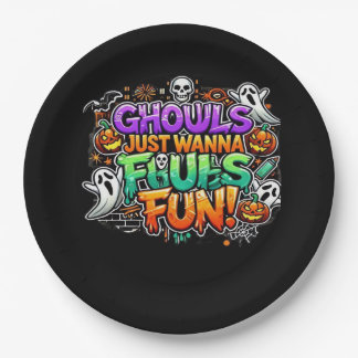 Ghouls Just Wanna Have Fun – Autumn Ghouls Paper Plate