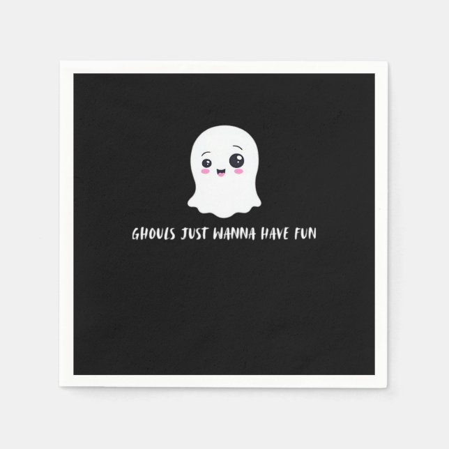 Ghouls Just Wanna Have Fun Boo-tiful Autumn Napkin (Front)