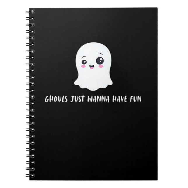 Ghouls Just Wanna Have Fun Boo-tiful Autumn Notebook (Front)