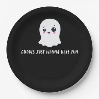 Ghouls Just Wanna Have Fun Boo-tiful Autumn Paper Plate