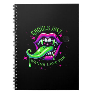 Ghouls Just Wanna Have Fun Boo-tiful Design Notebook