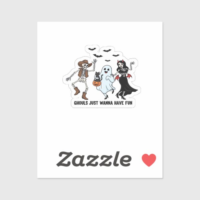 Ghouls Just Wanna Have Fun - Dancing Skeleton Spoo (Sheet)