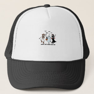 Ghouls Just Wanna Have Fun - Dancing Skeleton Spoo Trucker Hat