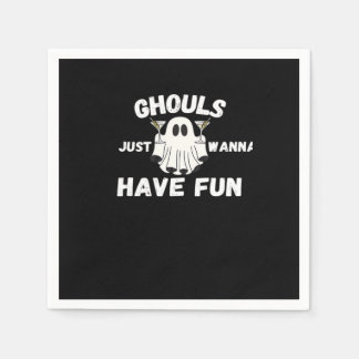 Ghouls Just Wanna Have Fun – Funny Halloween Cockt Napkin