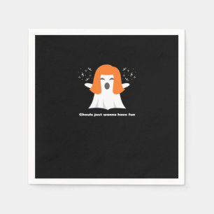 Ghouls Just Wanna Have Fun Funny Halloween Napkin