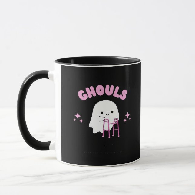 Ghouls Just Wanna Have Fun Funny & Sloth Mug (Left)