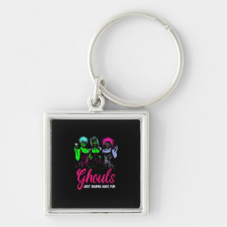 Ghouls Just Wanna Have Fun - Funny Vintage Hallowe Key Ring