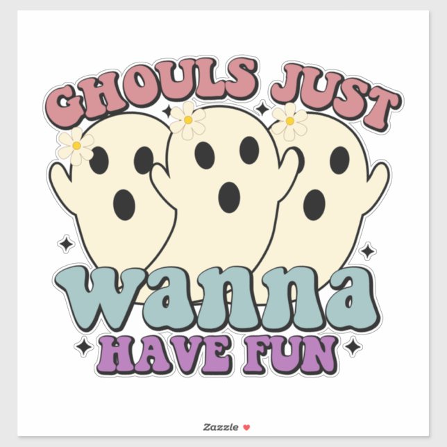 Ghouls Just Wanna Have Fun Ghost (Sheet)