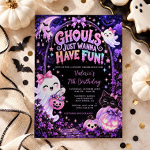Ghouls Just Wanna Have Fun Girl Halloween Birthday