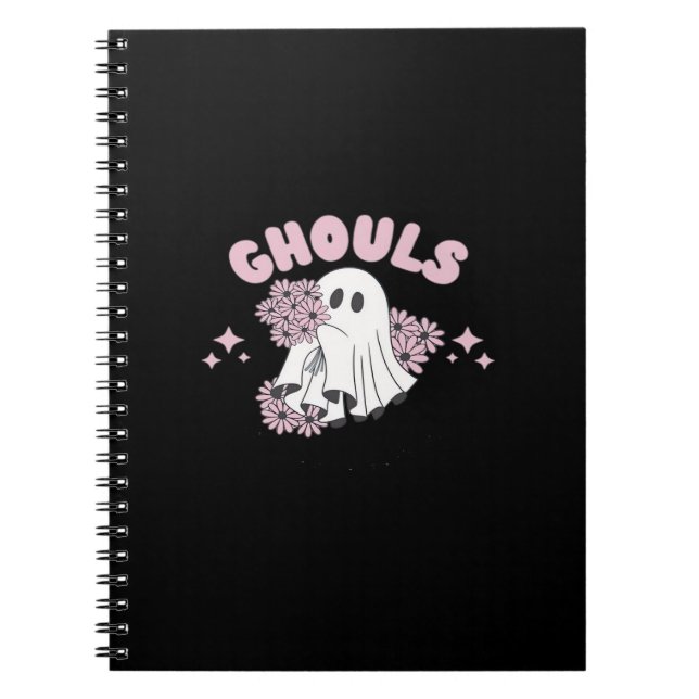 Ghouls Just Wanna Have Fun Halloween Art Basic Sty Notebook (Front)